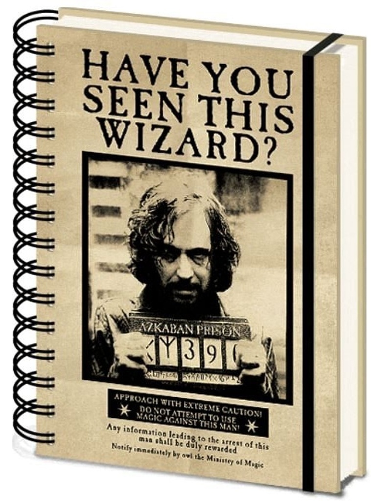 Kroužkový blok A5 Harry Potter/Sirius Black