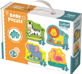 Baby puzzle Zvířata na safari 4v1