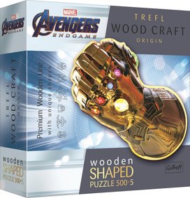 Dřevěné puzzle Marvel Rukavice nekonečna 505 dílků