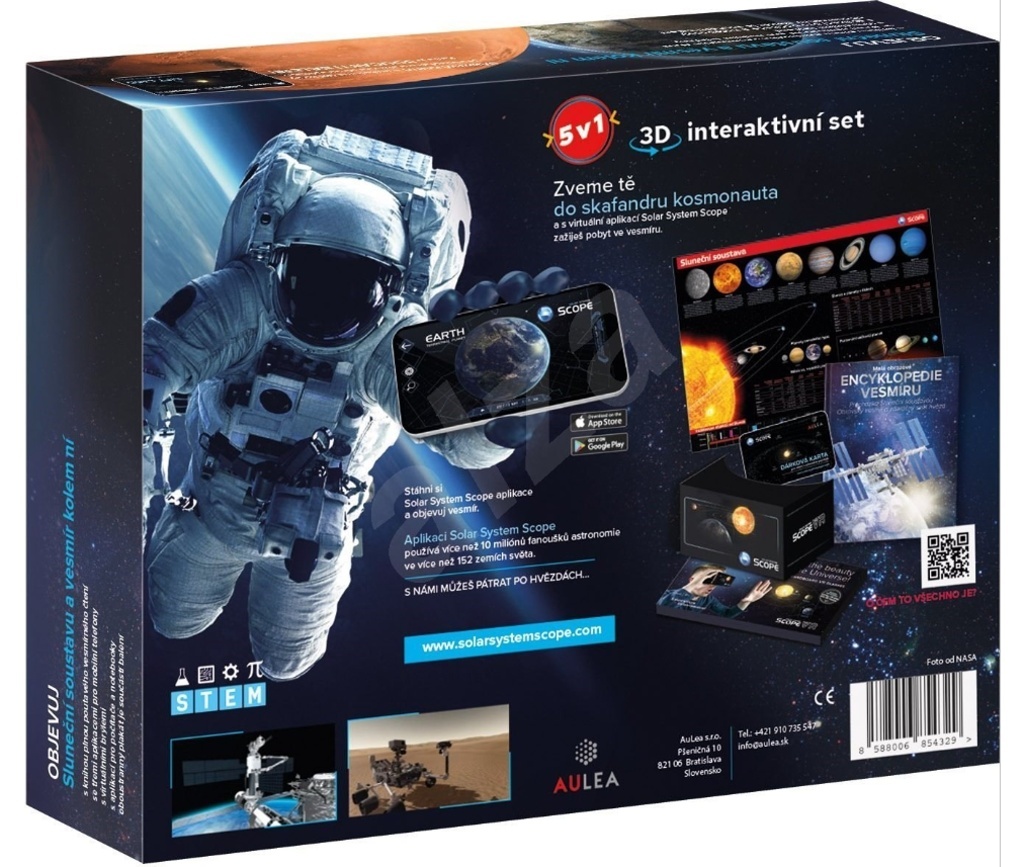Průvodce vesmírem 5v1 interaktivní set 3D