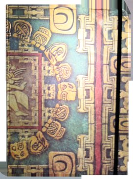 Zápisník s gumičkou A4 210x290 mm mayské ornamenty