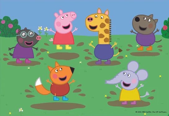 Puzzle 2x48 Peppa Pig a kamarádi