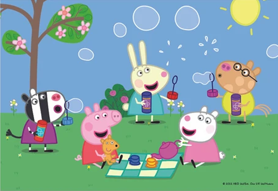 Puzzle 2x48 Peppa Pig a kamarádi