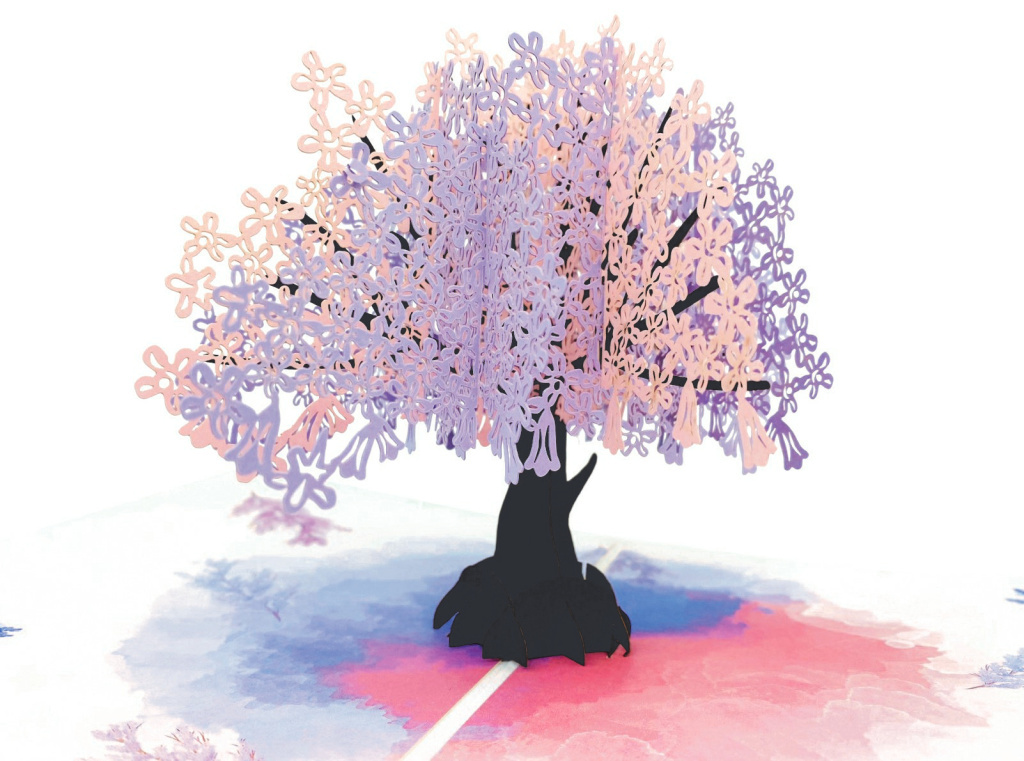 3D přání Kvetoucí Sakura