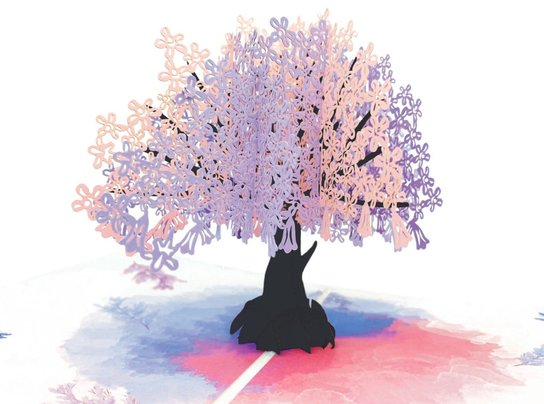 3D přání Kvetoucí Sakura
