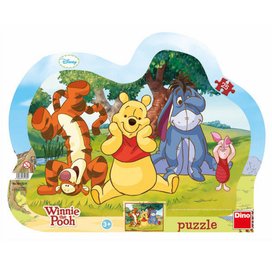 Puzzle 25 Schovávaná s medvídkem Pú