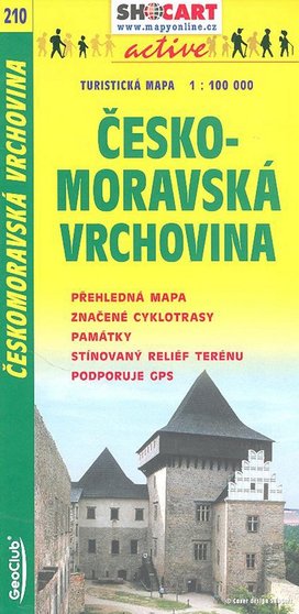 Českomoravská vrchovina, Železné hory 1:100 000