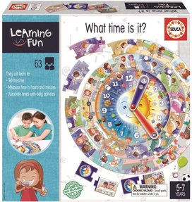 Vzdělávací puzzle a hra Learning is Fun: Kolik je hodin?