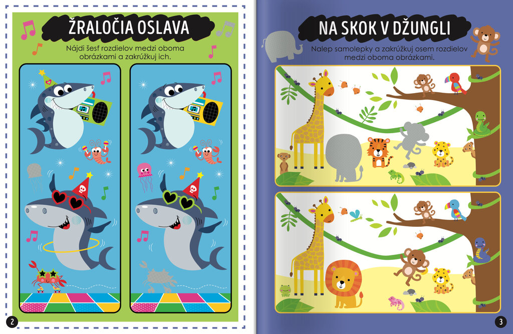 Zábavné učenie Hľadej rozdiely