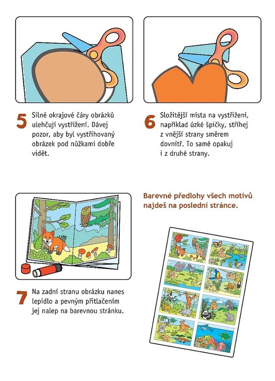 Začínáme vystřihovat Zvířátka ze světa