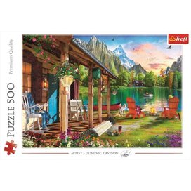 Puzzle Chata v horách 500 dílků