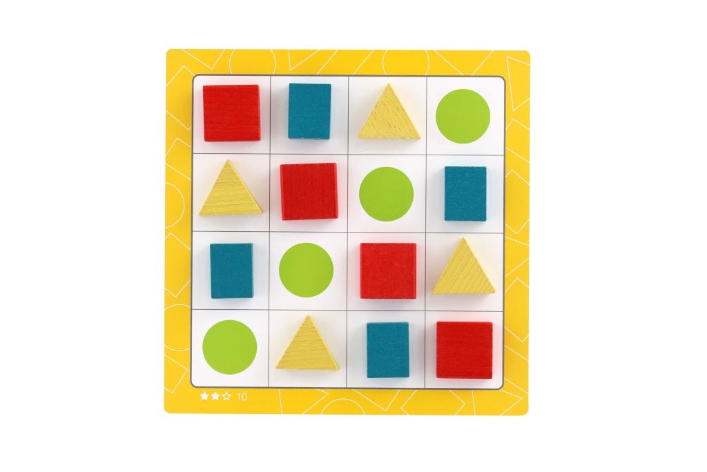 Sudoku logická hra dřevo