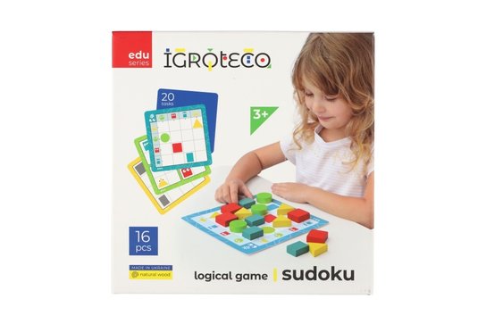 Sudoku logická hra dřevo