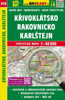 Křivoklátsko, Rakovnicko, Karlštejn 1:40 000