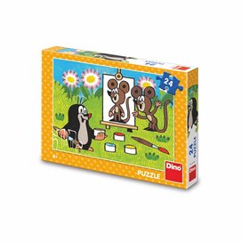 Puzzle 24 Krtek malířem
