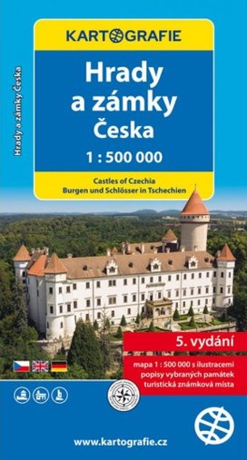 Hrady a zámky Česka 1:500 000