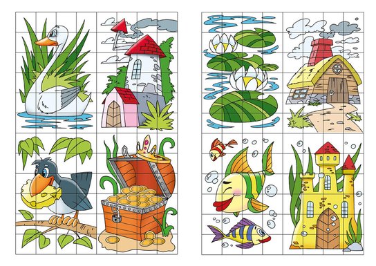 Pohádkový svět Nálepkové puzzle