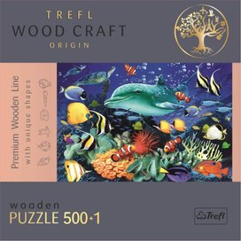 Dřevěné puzzle Život v moři 501 dílků