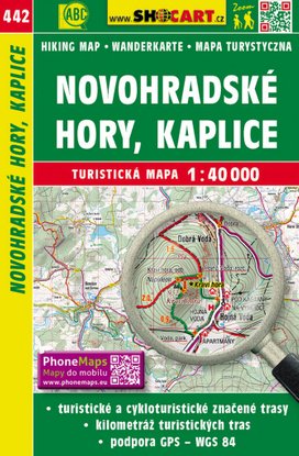 Novohradské hory, Kaplice 1:40 000