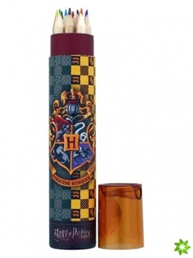 Pastelky v pouzdře Harry Potter 12 ks + ořezávátko