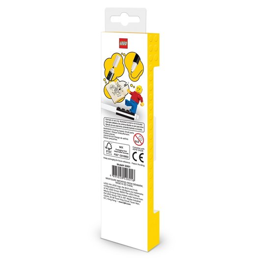 LEGO Gelové pero s minifigurkou černé