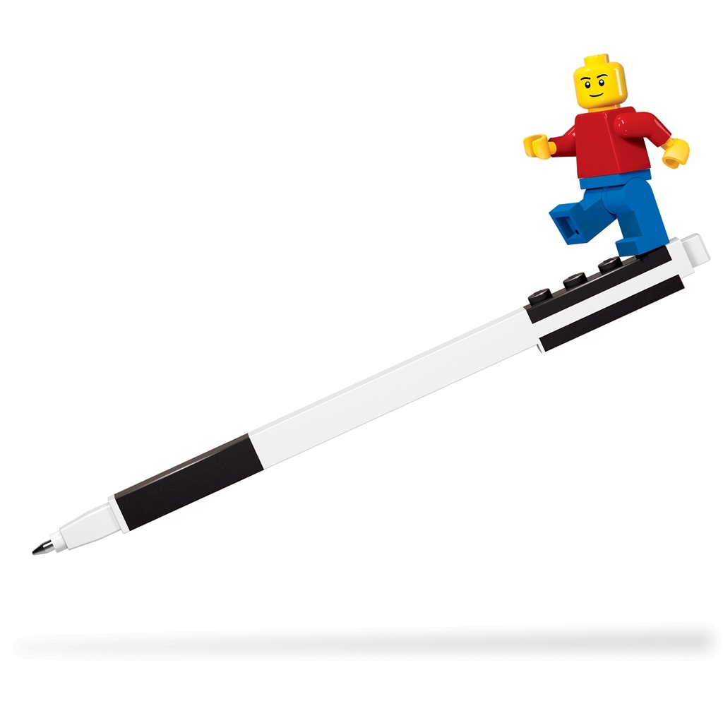 LEGO Gelové pero s minifigurkou černé
