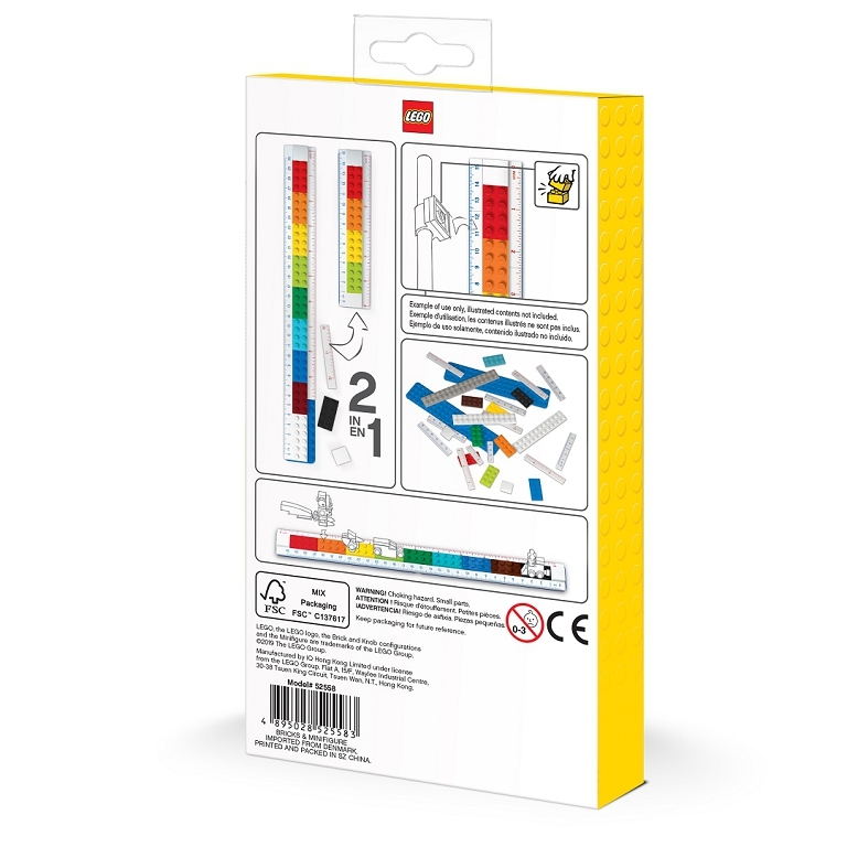 LEGO Pravítko s minifigurkou 30 cm