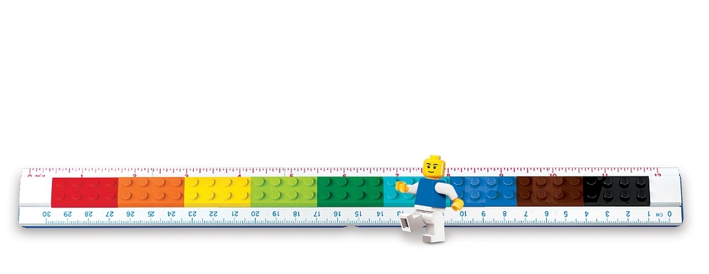 LEGO Pravítko s minifigurkou 30 cm
