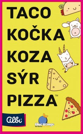 Taco, kočka, koza, sýr, pizza
