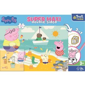 Oboustranné puzzle Prasátko Peppa SUPER MAXI 24 dílků