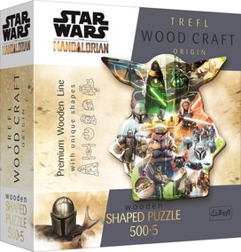 Dřevěné puzzle The Mandalorian Záhadný Grogu 505 dílků