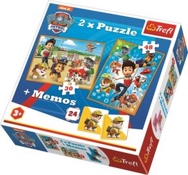 Puzzle Tlapková patrola + pexeso