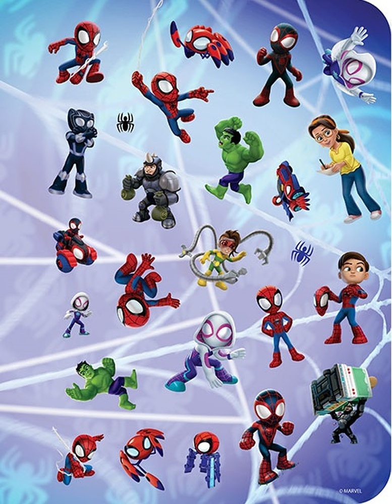 100 samolepek s omalovánkami Spidey