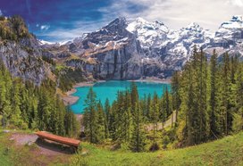 Puzzle Jezero Oeschinen, Alpy