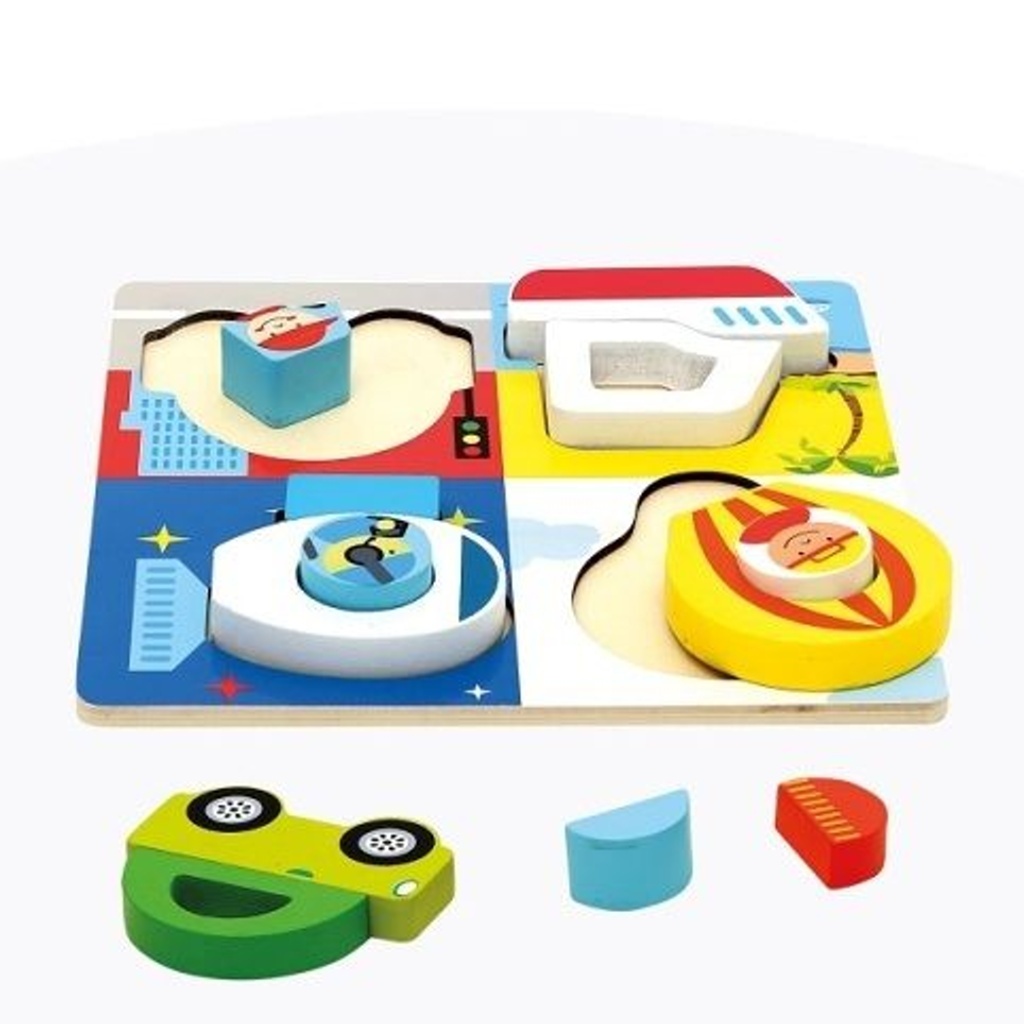 Vkládačka/puzzle 3D Doprava