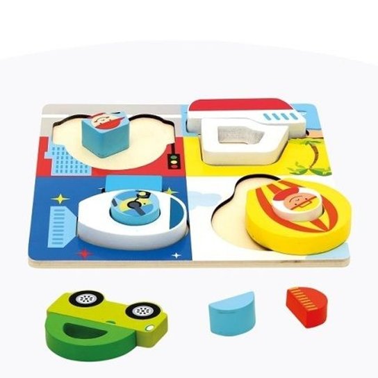 Vkládačka/puzzle 3D Doprava