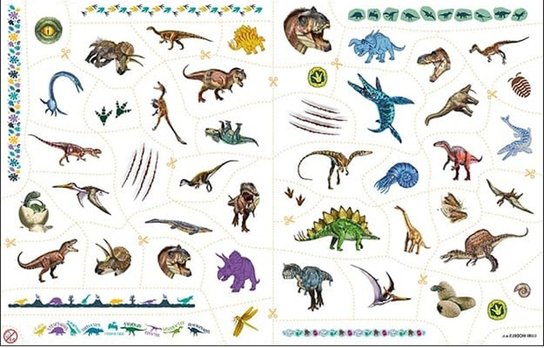 Omalovánky s tetováním Dinosauři
