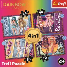 Puzzle Rainbow High Módní panenky 4v1