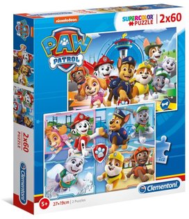 Puzzle Tlapková patrola 2x60 dílků