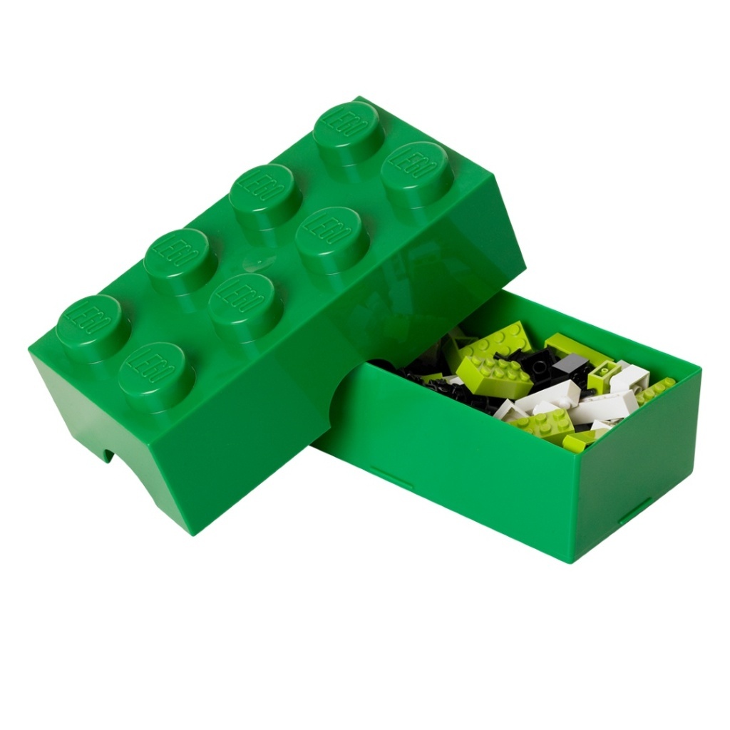 LEGO box na svačinu tmavě zelená