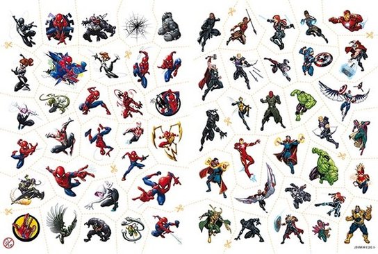 Omalovánky s tetováním Marvel