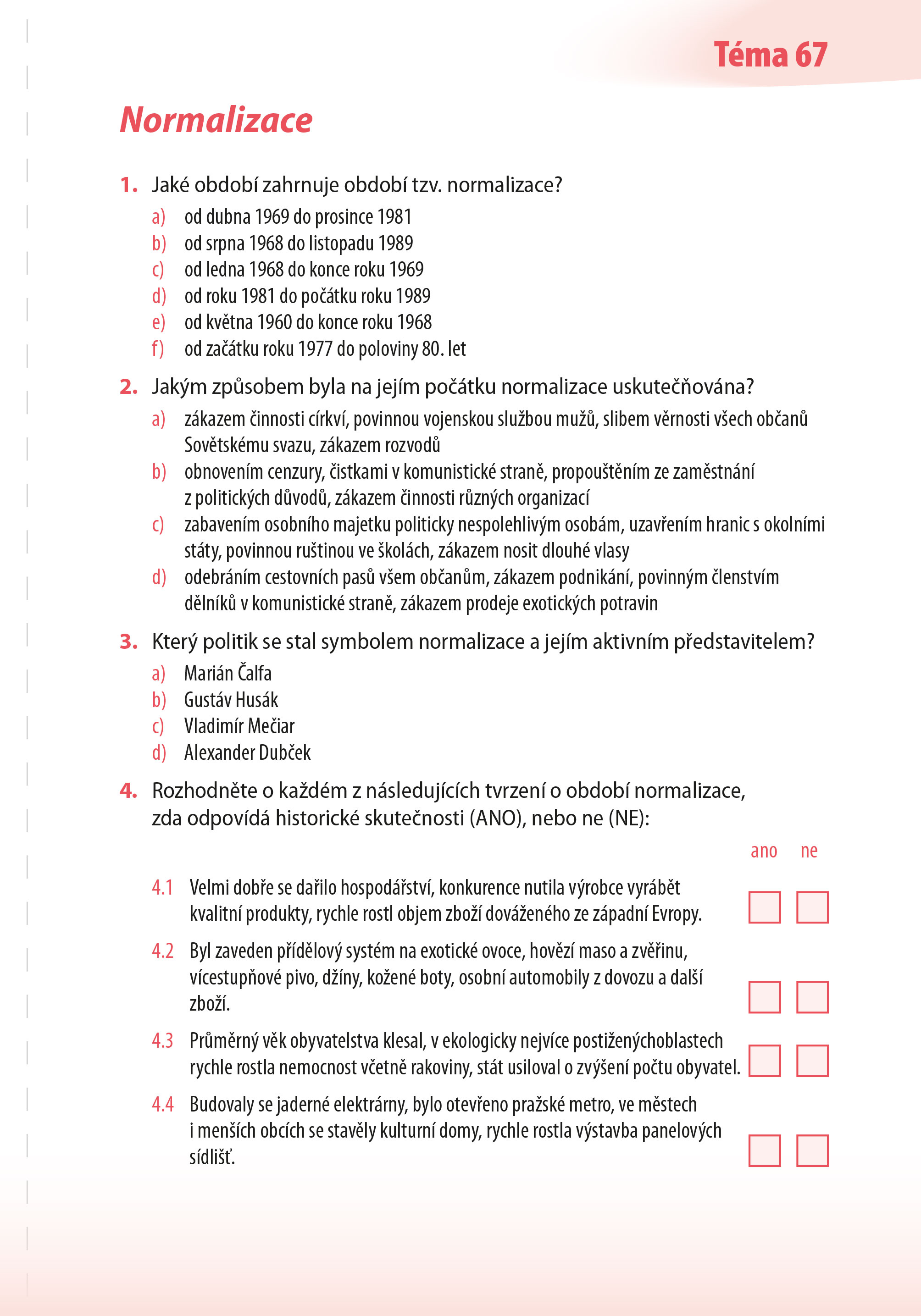 Desetiminutovky. Vlastivěda – dějepisná část