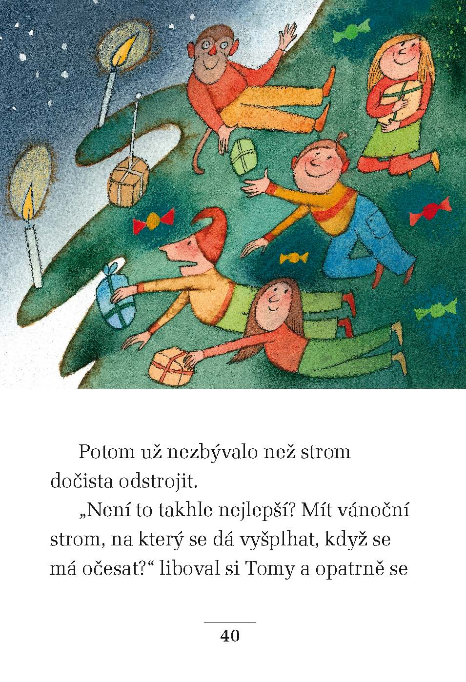 Vánoční večírek Pipi Dlouhé punčochy