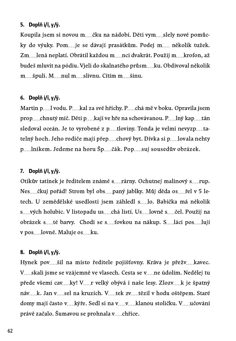 Procvičuj - Vyjmenovaná slova