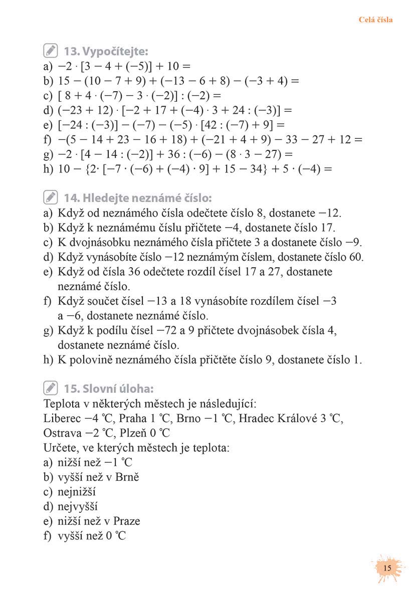 Matematika od šestky do devítky - Cvičebnice pro 6. třídu ZŠ