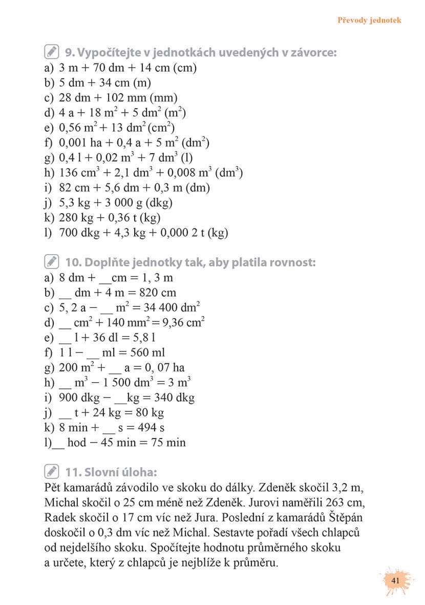 Matematika od šestky do devítky - Cvičebnice pro 6. třídu ZŠ
