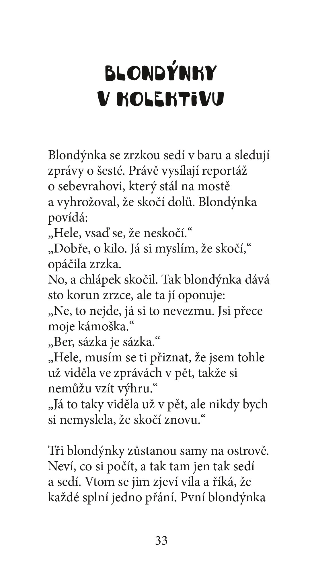 Anekdoty 3: Blondýnky