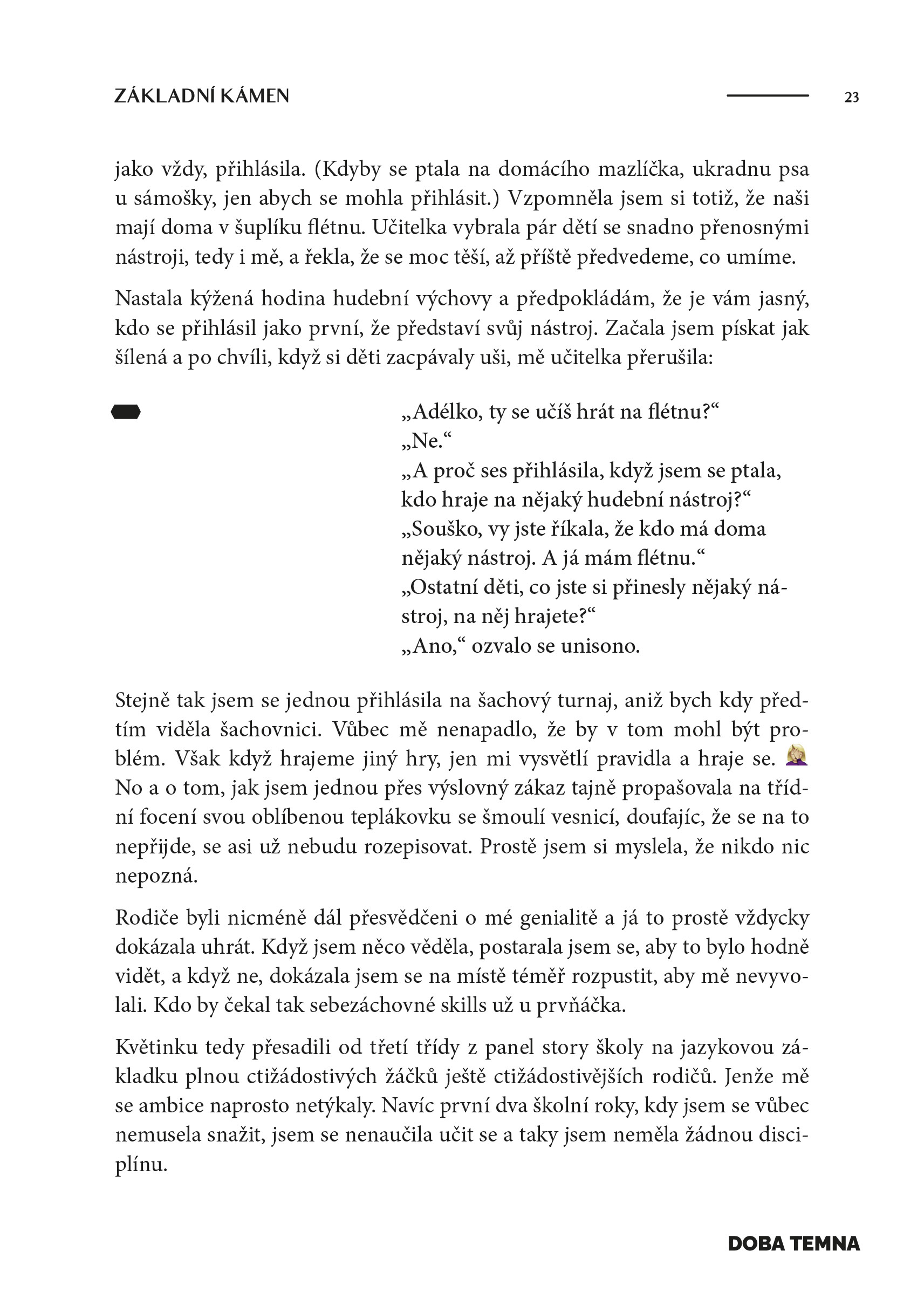 Adéla Elbel: Doba temna