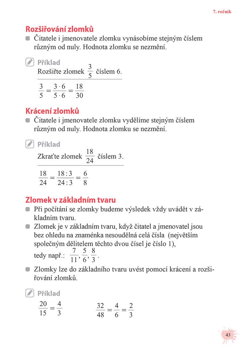Matematika od šestky do devítky