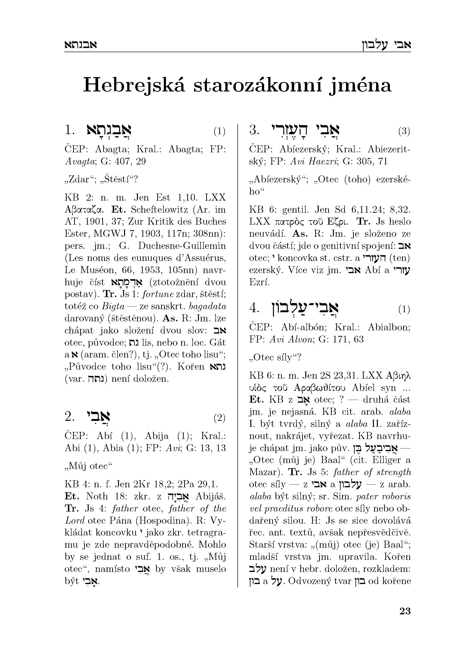 Výkladový slovník biblických jmen